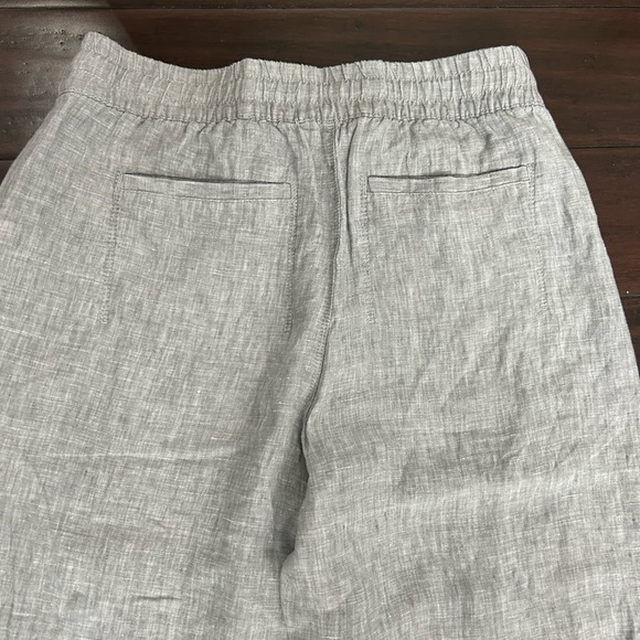 Athleta Cabo 100% Linen Jogger pants in a light gray M - Picture 3 of 6
